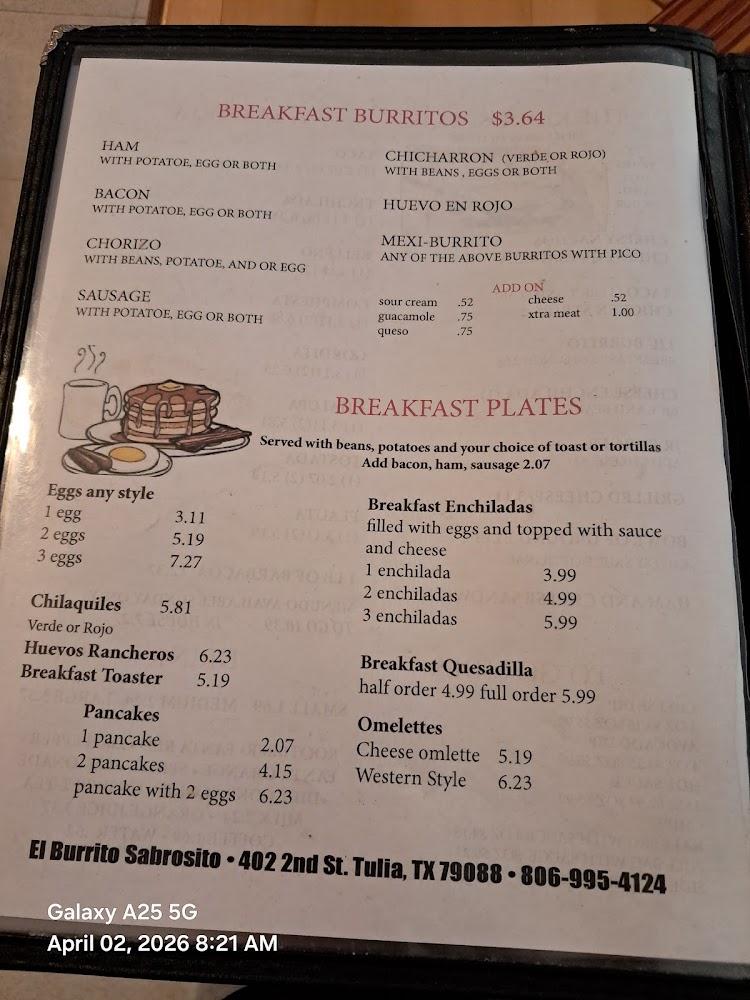 El Burrito Menu image 2